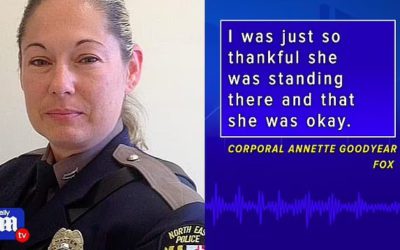 Heroism Award for Officer Annette Goodyear in rescuing a student!